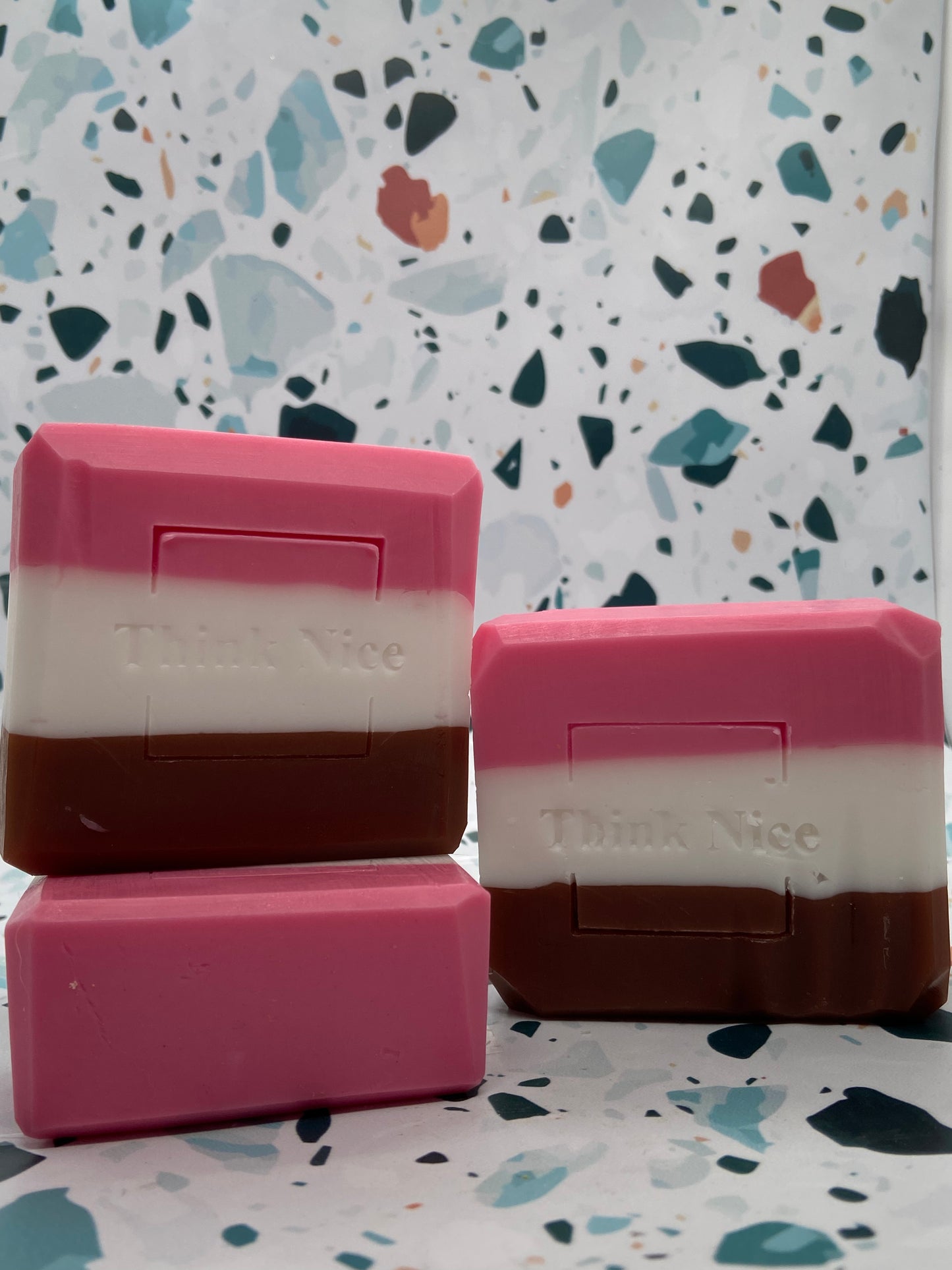 1- Think Nice: “Neapolitan Bar” Soap- Odds and ends.