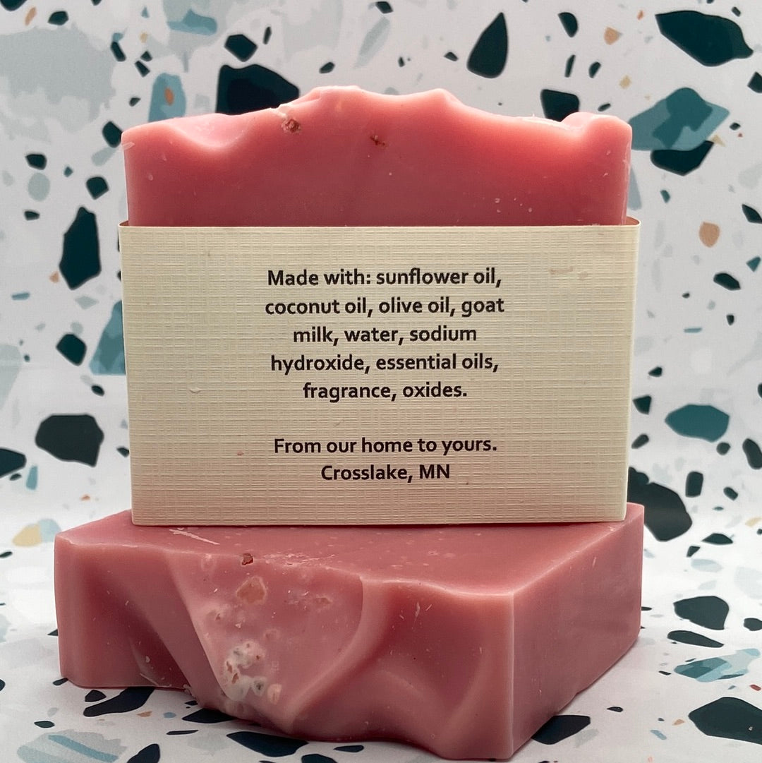 B&B Farm: Pink Salt Goat Milk Soap