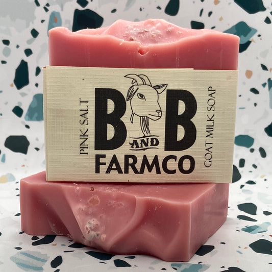 B&B Farm: Pink Salt Goat Milk Soap